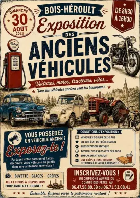 Exposition des anciens véhicules