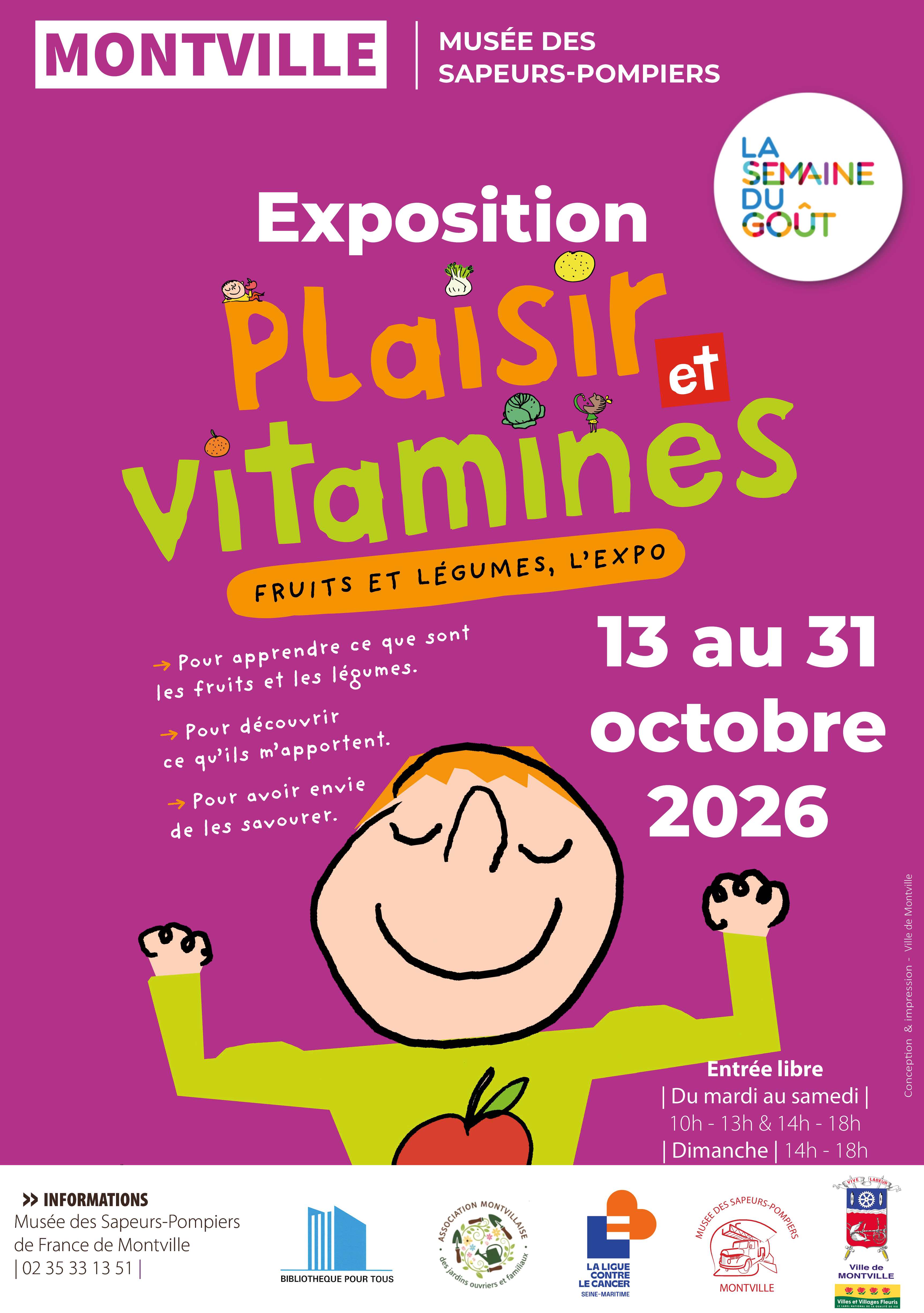 Exposition "Plaisir et vitamines, fruits et légumes"