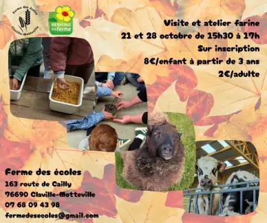 Atelier farine pour les enfants
