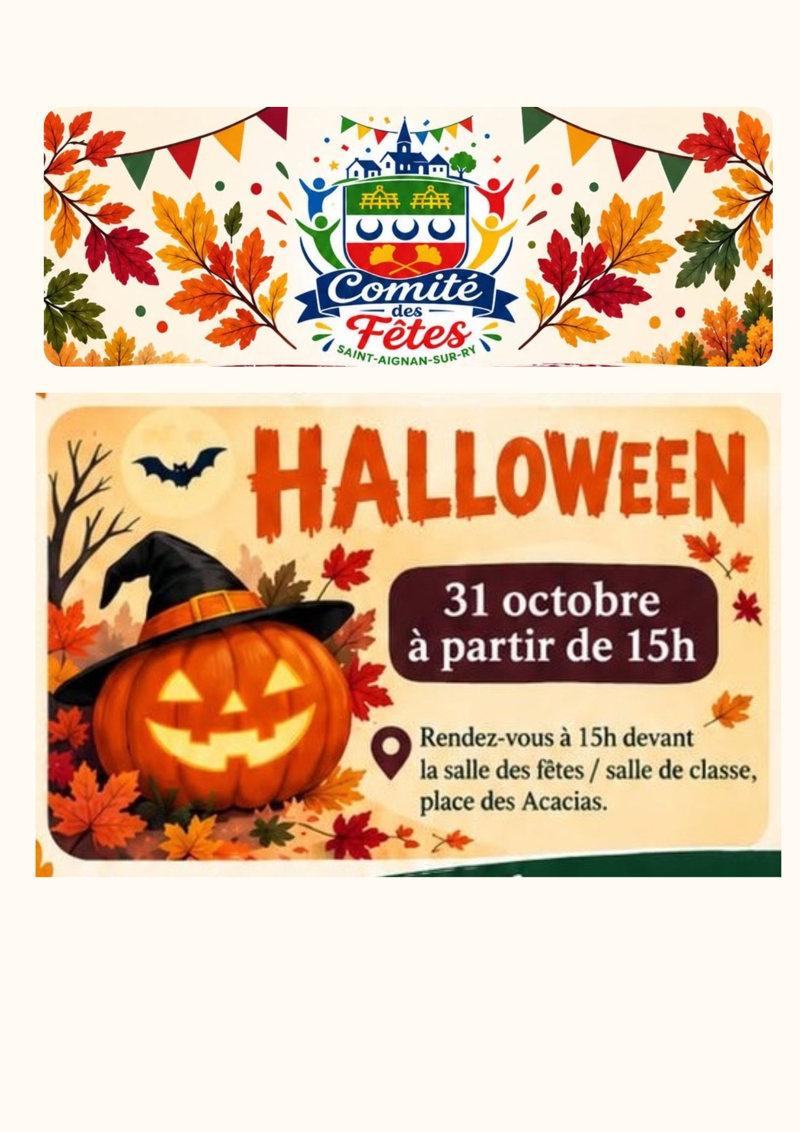 Halloween à St Aigan Sur Ry