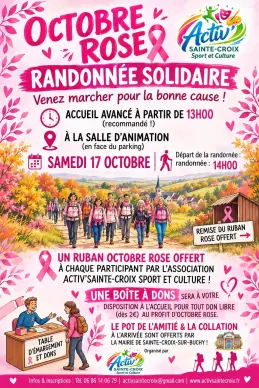 Randonnée solidaire au profit d'octobre rose