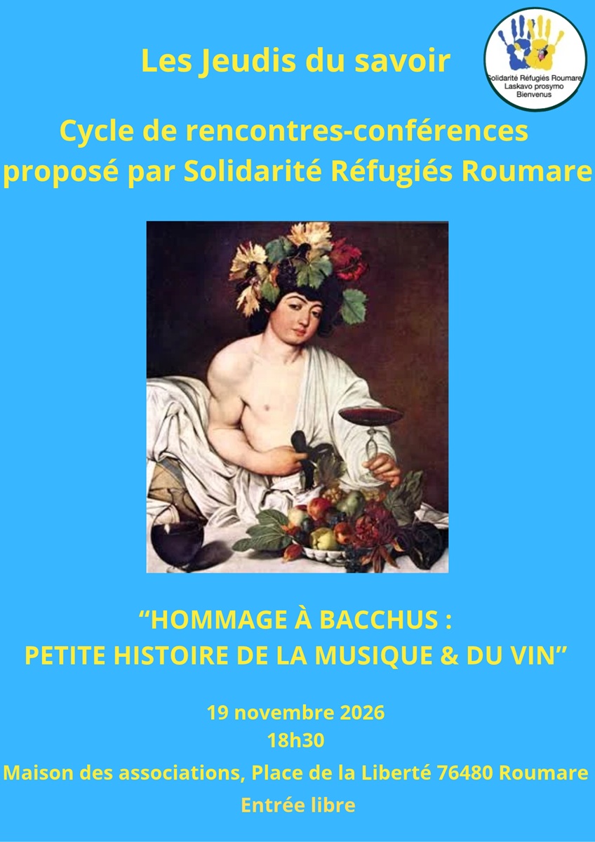 Jeudi du savoir : "Hommage à Bacchus : Petite histoire de la musique et du vin"