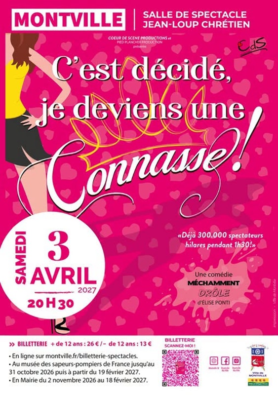 Théâtre "C'est décidé, je deviens une connasse !"