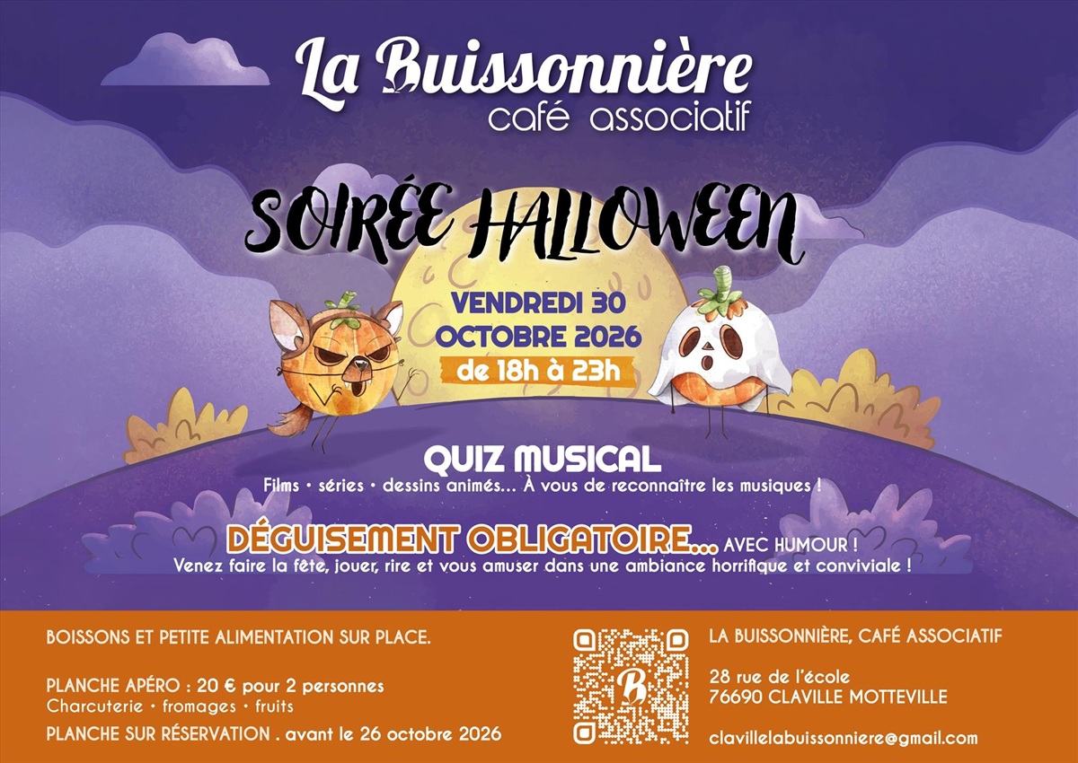 Soirée d'Halloween de La Buissonnière
