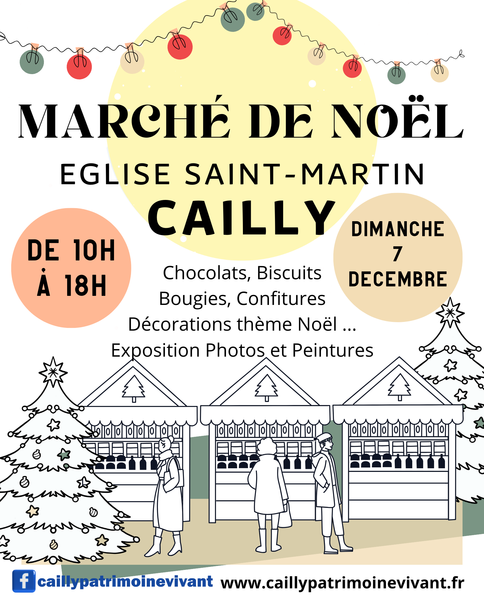 Marché de Noël et exposition photos et peintures à l'église St Martin de Cailly 