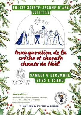Chorale de Noël et inauguration de la crèche 
