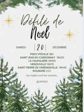 Défilé de tracteurs de Noël 