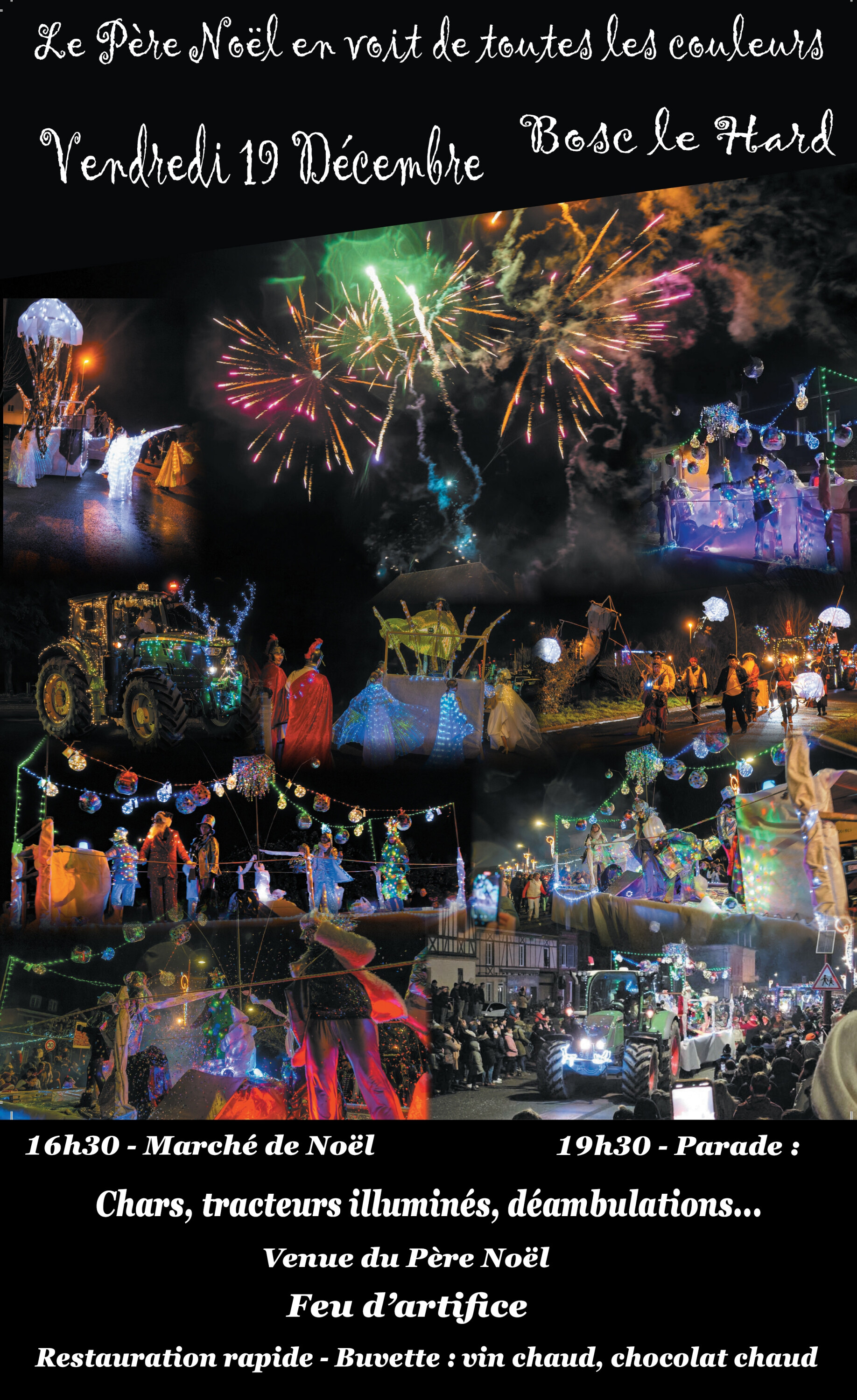 "Le Père Noël en voit de toutes les couleurs" à Bosc-le-Hard