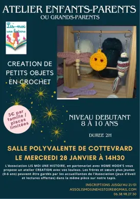 Atelier crochet enfants-parents ou grands-parents