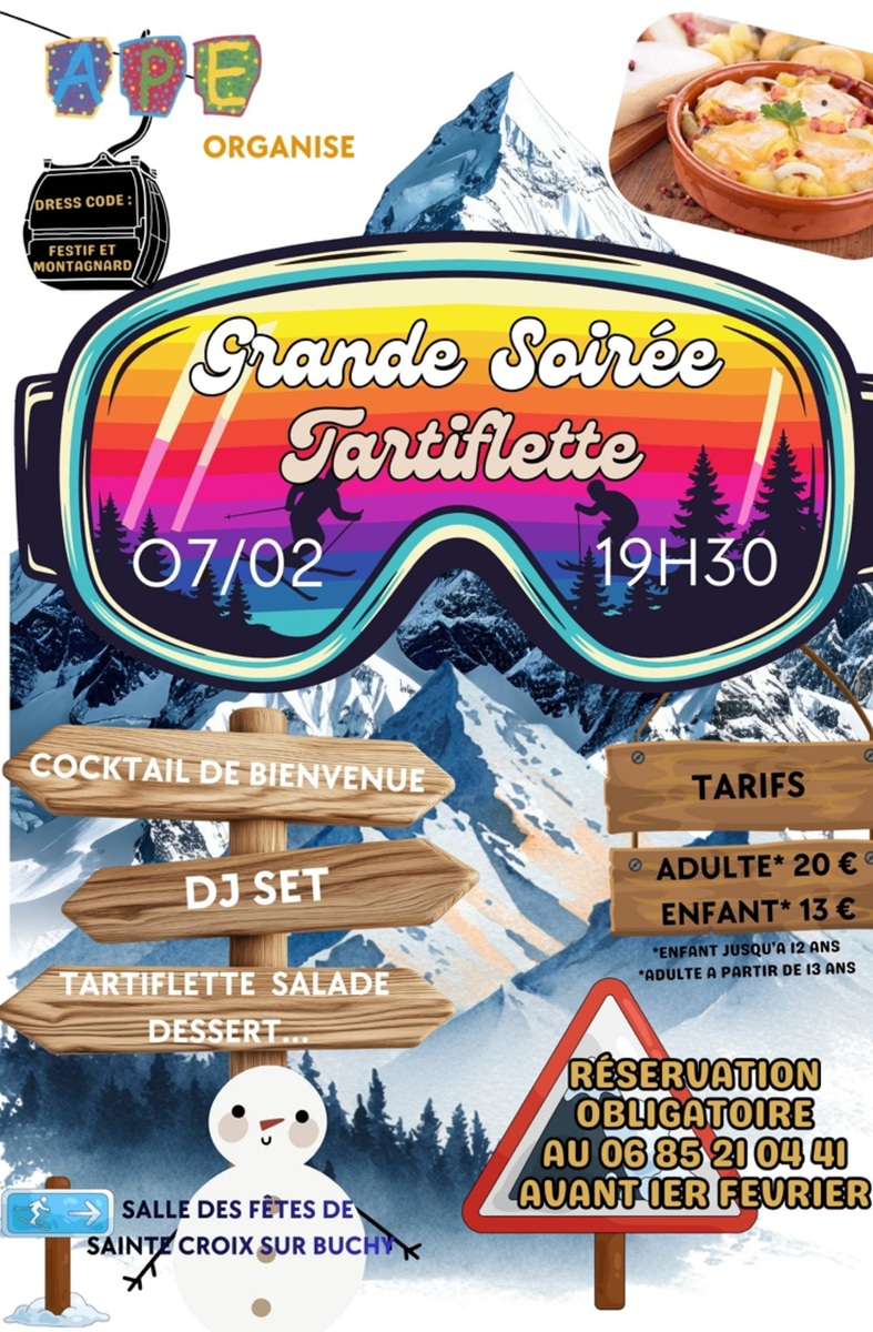 Grande soirée tartiflette