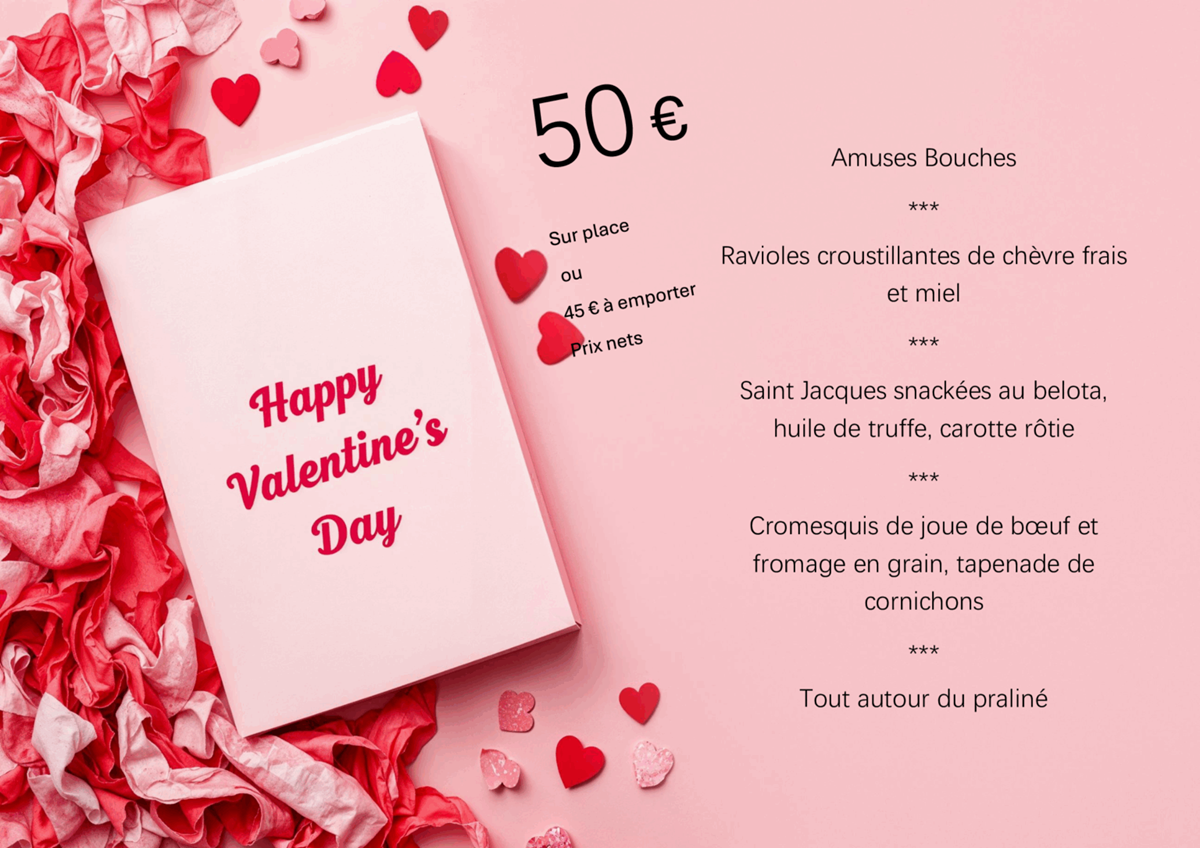 Menu de Saint-Valentin