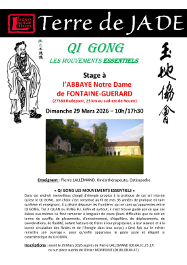 Stage de Qi Gong: 