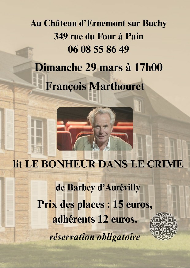 Lecture théâtralisée : "Le Bonheur du Crime"