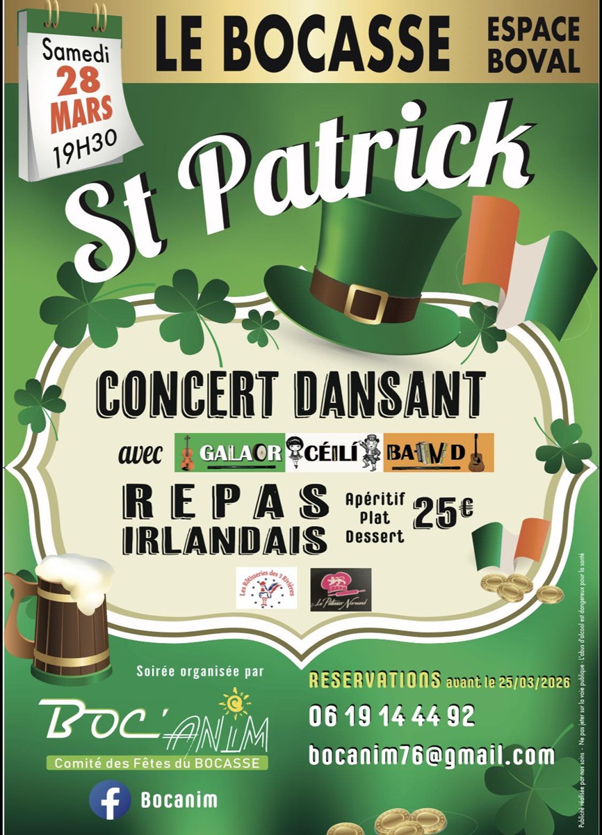 Concert dansant de la Saint Patrick