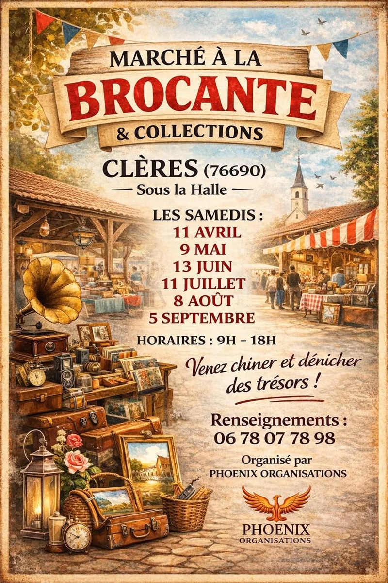 Marché à la brocante et collections