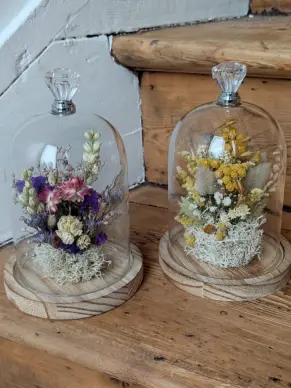 Atelier cloche fleurie