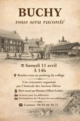 Buchy vous sera raconté