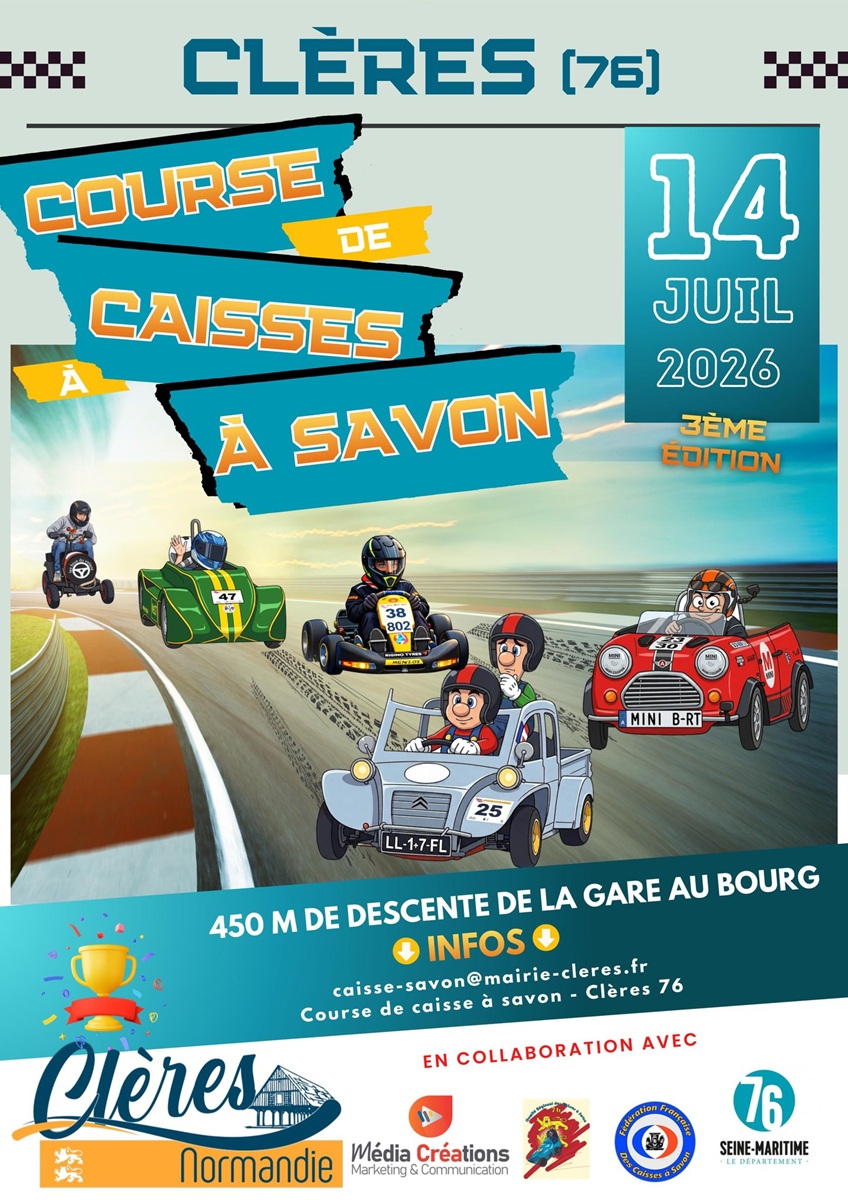 Courses de Caisses à savon de Clères, 3ème édition 