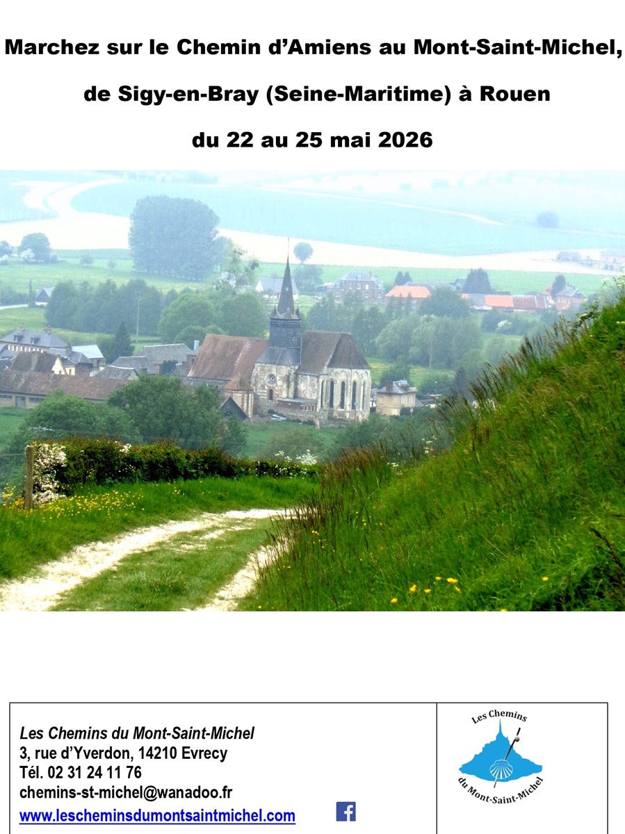 Marchez sur le Chemin d’Amiens, de Sigy-en-Bray à Rouen