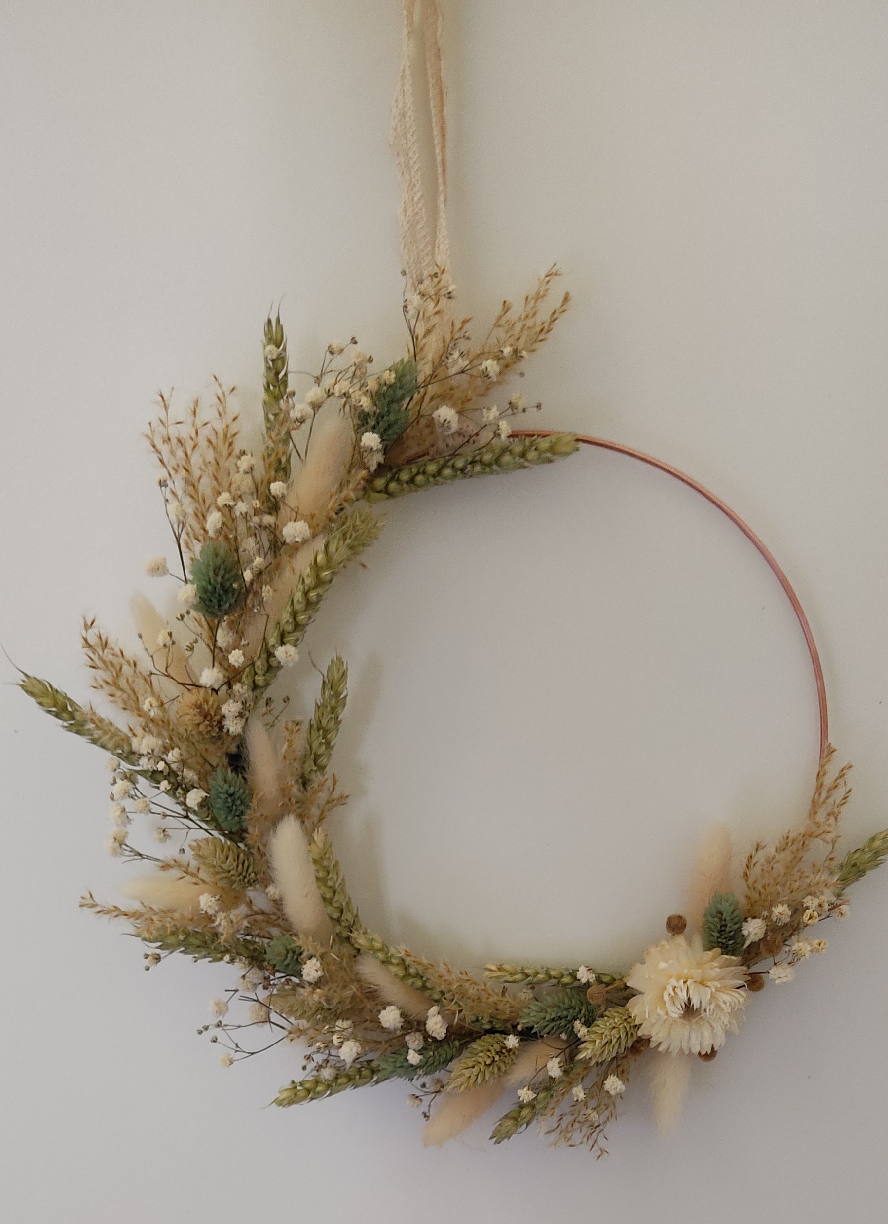Atelier couronne de fleurs