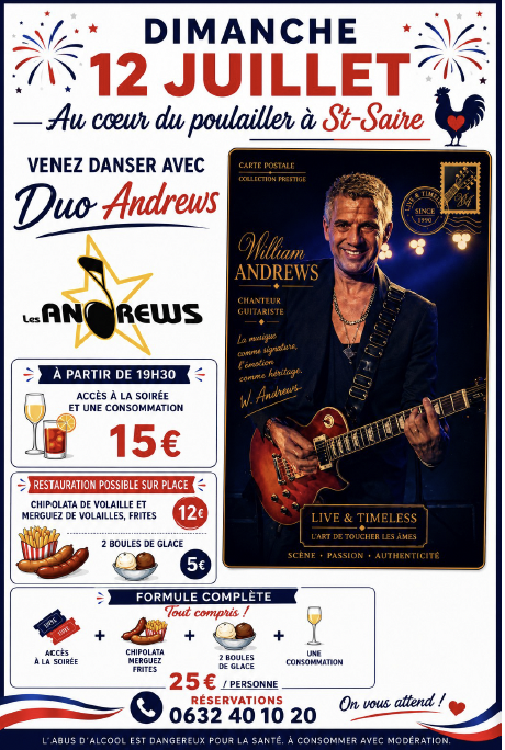Soirée dansante : Duo Andrews