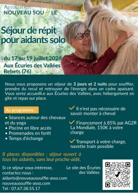 Séjour de répit pour aidant