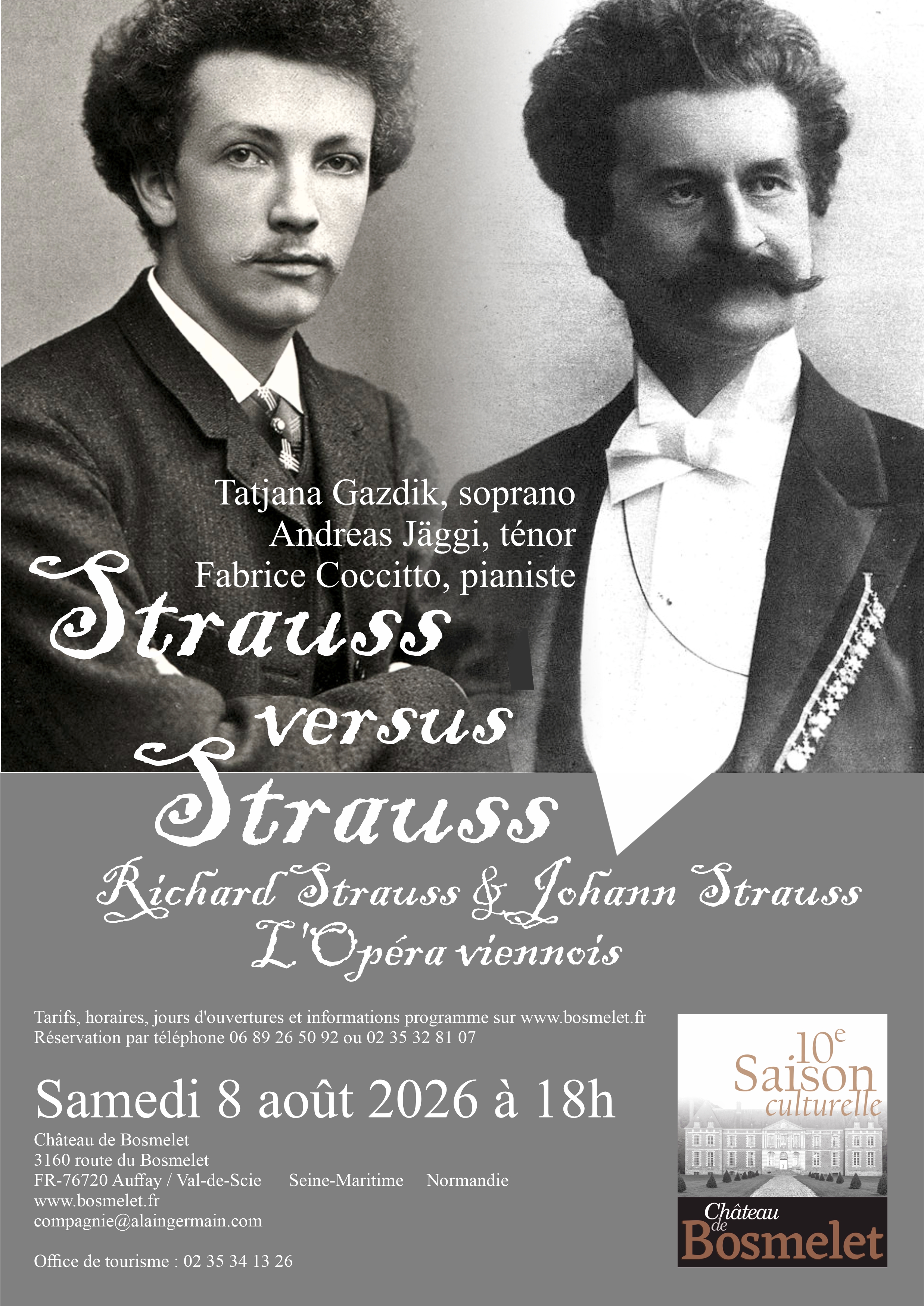 Concert au Château de Bosmelet : "L'opéra viennois"