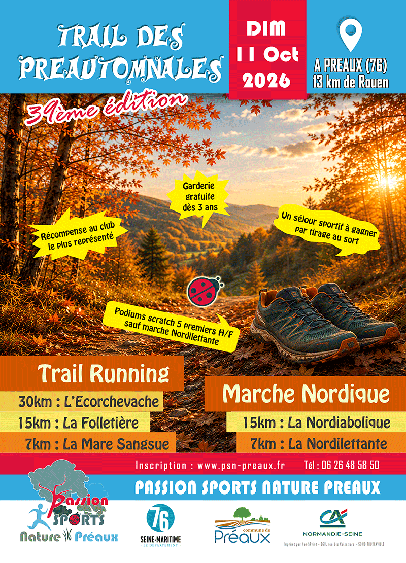 Trail des Préautomnales à Préaux